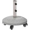 vidaXL Base de Guarda-sol de Granito com Rodas para Poste de 4-5 cm