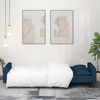 vidaXL Sof&aacute;-cama 2 lugares com duas almofadas veludo azul