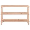 vidaXL Sapateira com 3 prateleiras madeira de abeto maci&ccedil;a