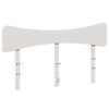 vidaXL Cabeceira 140 cm madeira de pinho maci&ccedil;a branco
