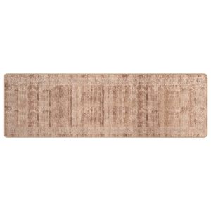 vidaXL Passadeira MARSA Branco 80 x 450 cm Poli&eacute;ster e PVC