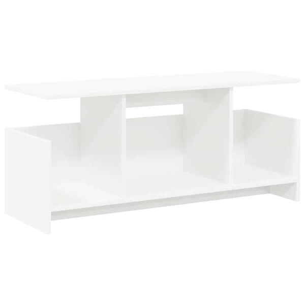 vidaXL Suporte para TV Branco 102 x 35 x 45 cm Madeira processada