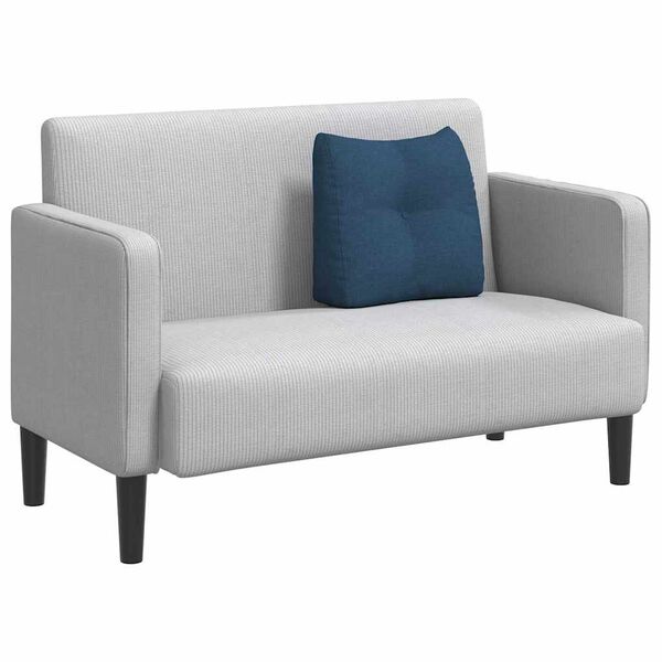 vidaXL Travesseiro para Costas Azul 45 x 24 x 50 cm tecido