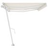 vidaXL Toldo autom&aacute;tico independente 600x350 cm cor creme
