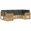 vidaXL Conjunto de Sof&aacute;s para Exterior 6 pcs Branco e Antracite
