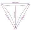 vidaXL Para-sol estilo vela tecido oxford triangular 4,5x4,5x4,5m bege