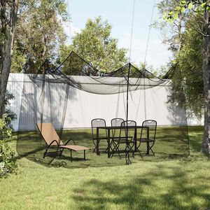 vidaXL mosquiteiro para exterior malha 220 preto 300x300x250 cm