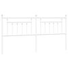vidaXL Cabeceira de cama 193 cm metal branco