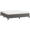 vidaXL Estrutura de cama 160x200 cm couro artificial cinzento