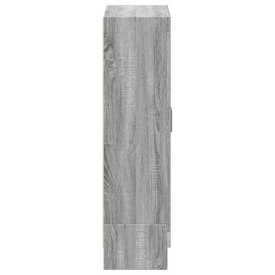 vidaXL Estante 82,5x30,5x115 cm derivados de madeira cinzento sonoma