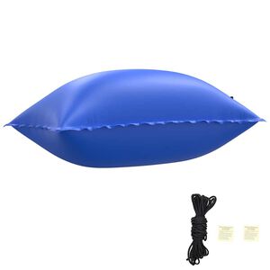 vidaXL Travesseiro de Piscina para o Inverno Azul 380 x 180 x 140 cm