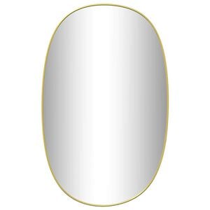 vidaXL Espelho de parede 80x50 cm dourado