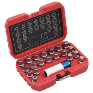 vidaXL Jogo de chaves de rodas para BMW 21 pcs