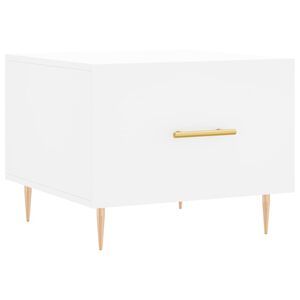 vidaXL Mesa de centro 50x50x40 cm derivados de madeira branco