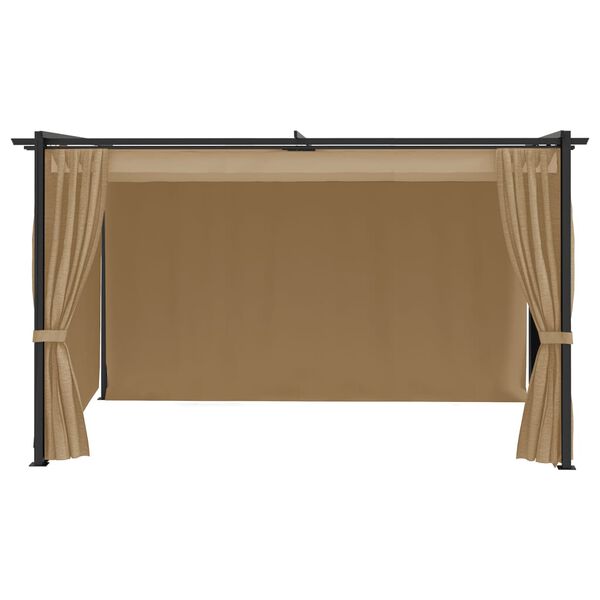 vidaXL Gazebo 4x3 m cor creme