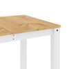 vidaXL Mesa de jantar Panama 160x80x75 cm pinho maci&ccedil;o branco
