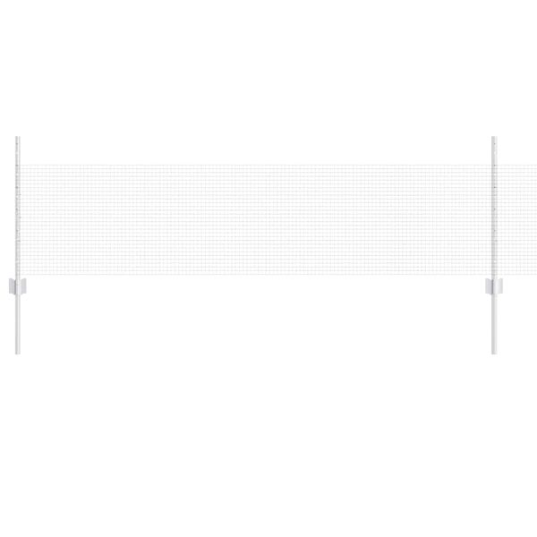 vidaXL Cerca com Poste Prateado 0,5 x 50 m A&ccedil;o