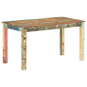 vidaXL Mesa de jantar 140x70x76 cm madeira recuperada maci&ccedil;a