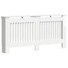 vidaXL Capa de Radiador Branco Brilhante 172 x 19 x 81,5 cm