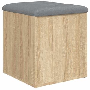 vidaXL Banco de arruma&ccedil;&atilde;o Carvalho Sonoma 42x42x45 cm Madeira engenheirada