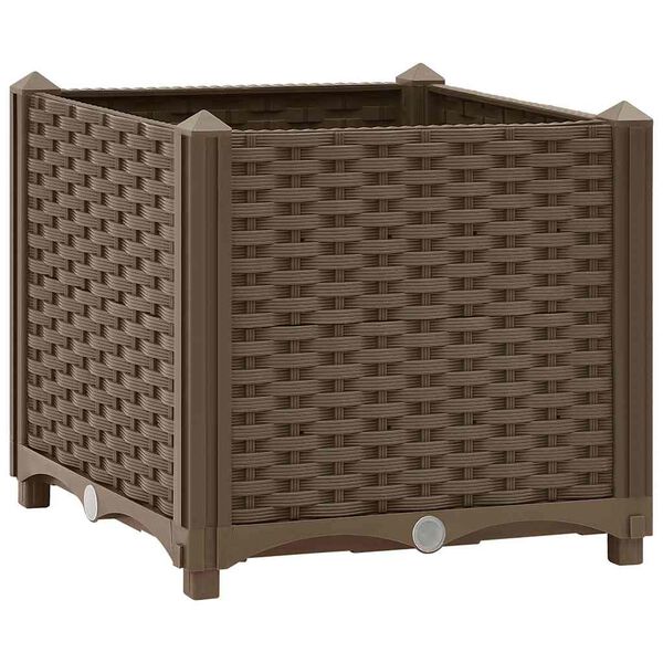 vidaXL Canteiro elevado 40x40x38 cm polipropileno