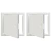 vidaXL Painel de Acesso 2 unid. Branco 23 x 23 x 3 cm A&ccedil;o