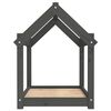 vidaXL Cama para c&atilde;es 71x55x70 cm madeira de pinho maci&ccedil;a cinza