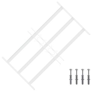 vidaXL Grade de Seguran&ccedil;a para Janelas com 3 Barras Transversais 3 pcs