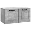 vidaXL Gabinete de TV de Parede Cinzento Cimento 59,5 x 31 x 30 cm