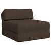 vidaXL Sof&aacute; Cama Dobr&aacute;vel Cinzento-acastanhado 60 x 70 x 41 cm Tecido