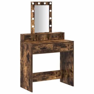 vidaXL Mesa de vestir Castanho 79 x 41 x 140 cm Derivados de Madeira