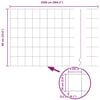 vidaXL Cerca com Poste Cinzeto 0,6 x 25 m A&ccedil;o e PVC