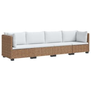 vidaXL 4 unid. Conjunto de Lounge em Rattan com Almofadas GENDT