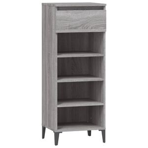 vidaXL Sapateira 40x36x105 cm derivados de madeira cinzento sonoma