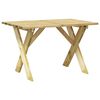 vidaXL Mesa de jardim 110x73x70 cm madeira de pinho impregnada