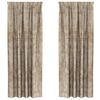 vidaXL Cortinas de Veludo 2 pcs champanhe 260 x 140 cm Veludo