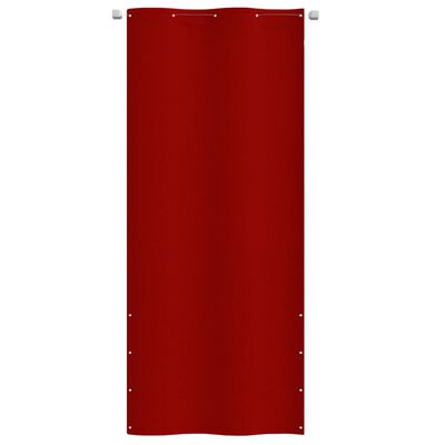 vidaXL Tela de varanda 100x240 cm tecido oxford vermelho