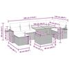vidaXL 5 pcs conjunto sof&aacute;s de jardim c/ almofad&otilde;es ac&aacute;cia e vime PE