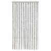vidaXL Cortina anti-insetos 100x220cm chenille cinzento-claro e branco