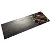 vidaXL Tapete de cozinha lav&aacute;vel 60x180 cm veludo padr&atilde;o garrafa vinho