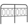 vidaXL Cabeceira de substitui&ccedil;&atilde;o 150 cm metal preto