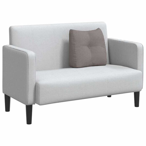 vidaXL Travesseiro para Costas Cinzento-acastanhado 45 x 24 x 50 cm