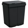 vidaXL Caixote duplo 2x25 L antracite