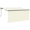 vidaXL Toldo Retr&aacute;til Creme 300 x 200 cm tecido