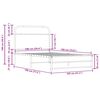 vidaXL Estrutura cama s/ colch&atilde;o derivados de madeira carvalho sonoma