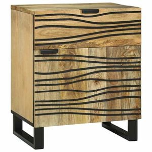 vidaXL Arm&aacute;rio de Cabeceira Natural 50 x 33 x 60 cm