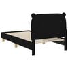 vidaXL Estrutura de Cama Infantil com Cabeceira Preto 80 x 160 cm