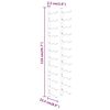 vidaXL Garrafeira de parede para 24 garrafas 2 pcs ferro dourado