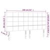 vidaXL Cabeceira Cinza Claro 160x5x118/128 cm Veludo