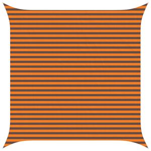 vidaXL Vela de sombra solar Laranja e Marrom 4 x 4 m
